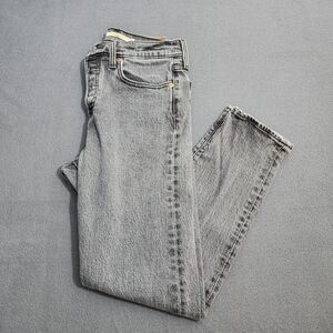 Levi's Women 26 Gray Mid Rise Wedgie Skinny Button Fly Jeans